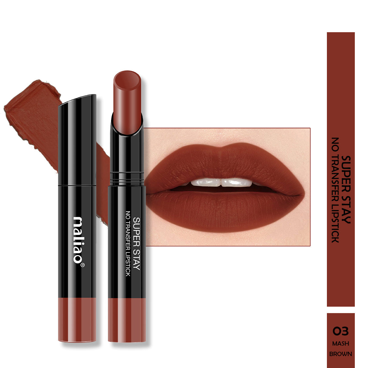 Maliao Super Stay No Transfer Lipstick - Unwavering Elegance Lip